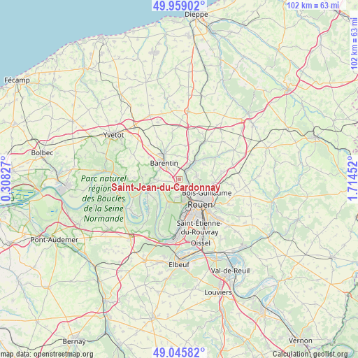 Saint-Jean-du-Cardonnay on map