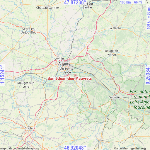 Saint-Jean-des-Mauvrets on map