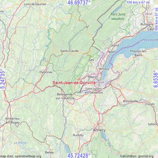 Saint-Jean-de-Gonville on map