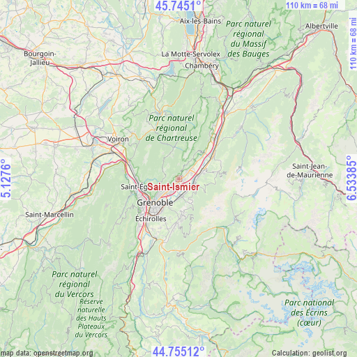 Saint-Ismier on map