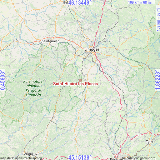 Saint-Hilaire-les-Places on map