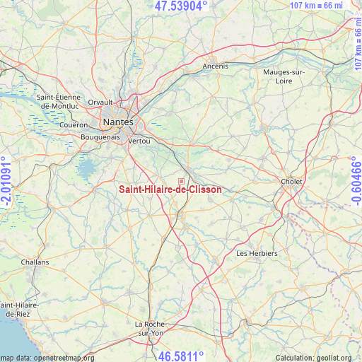 Saint-Hilaire-de-Clisson on map