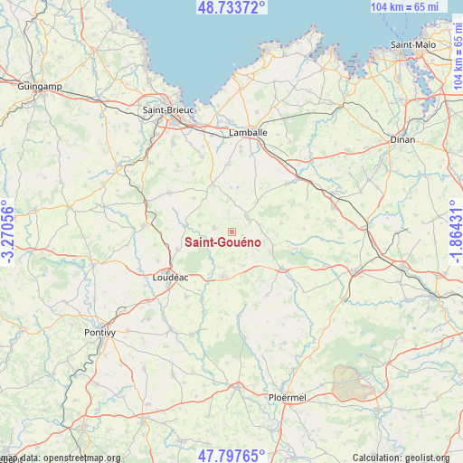 Saint-Gouéno on map