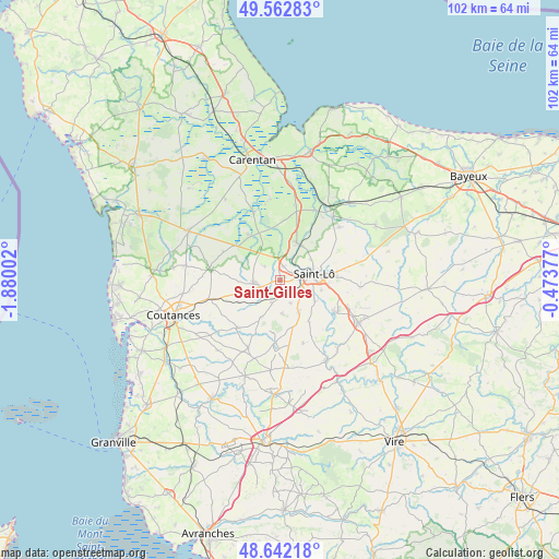Saint-Gilles on map