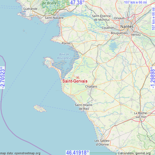 Saint-Gervais on map