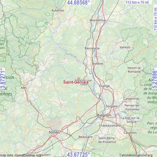 Saint-Gervais on map