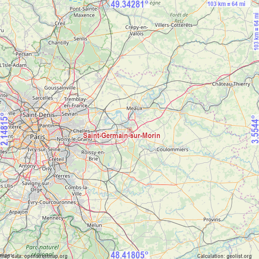 Saint-Germain-sur-Morin on map