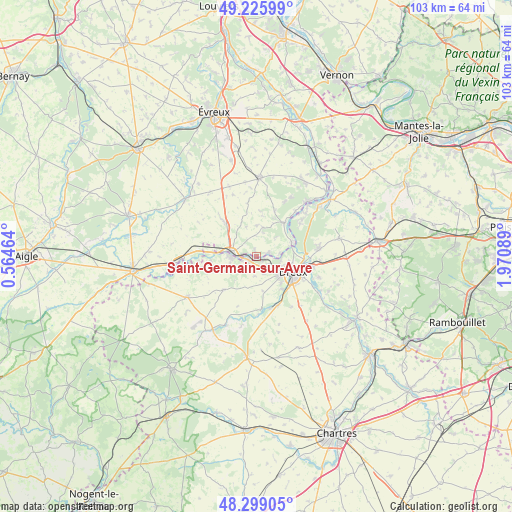 Saint-Germain-sur-Avre on map