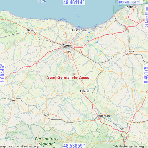 Saint-Germain-le-Vasson on map