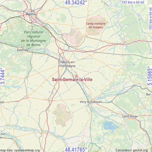 Saint-Germain-la-Ville on map