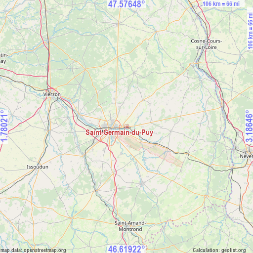 Saint-Germain-du-Puy on map