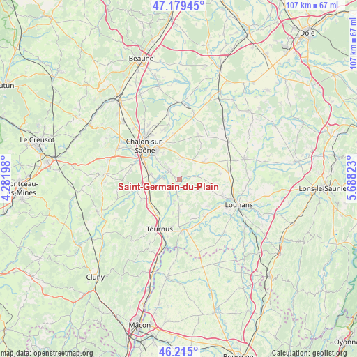 Saint-Germain-du-Plain on map