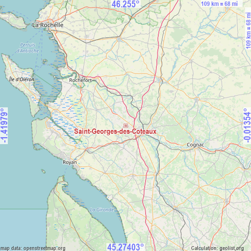 Saint-Georges-des-Coteaux on map