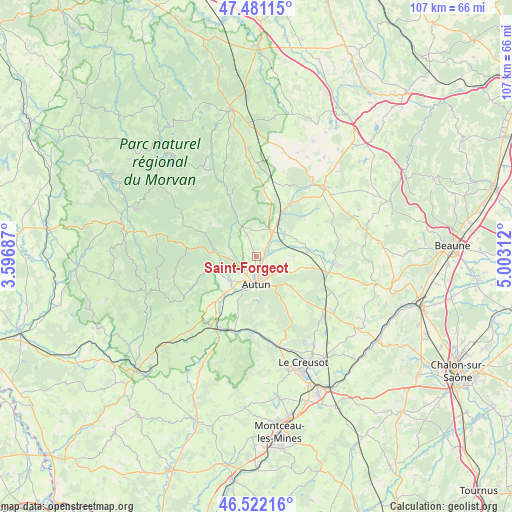 Saint-Forgeot on map