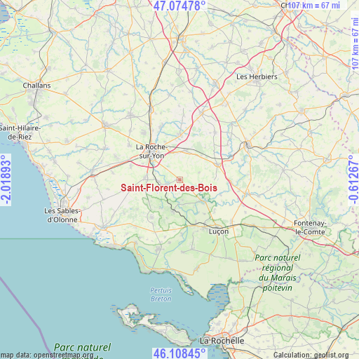 Saint-Florent-des-Bois on map