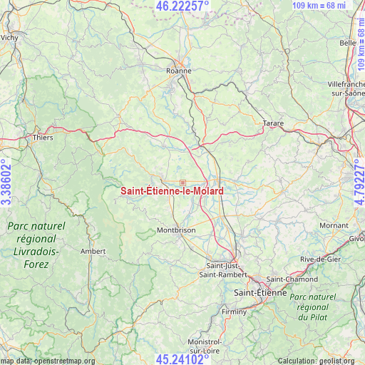 Saint-Étienne-le-Molard on map