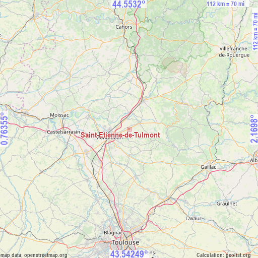 Saint-Etienne-de-Tulmont on map