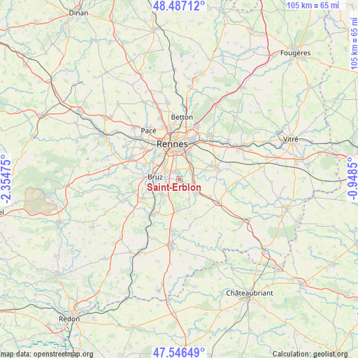 Saint-Erblon on map