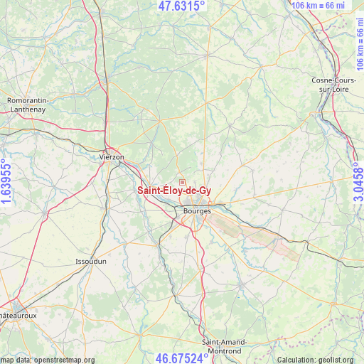 Saint-Éloy-de-Gy on map