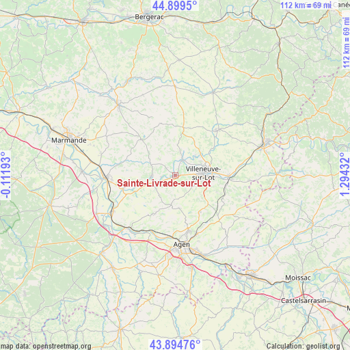 Sainte-Livrade-sur-Lot on map