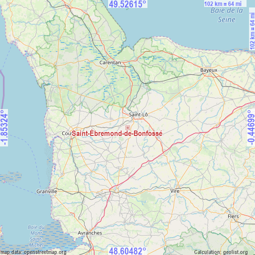 Saint-Ébremond-de-Bonfossé on map