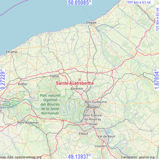 Sainte-Austreberthe on map