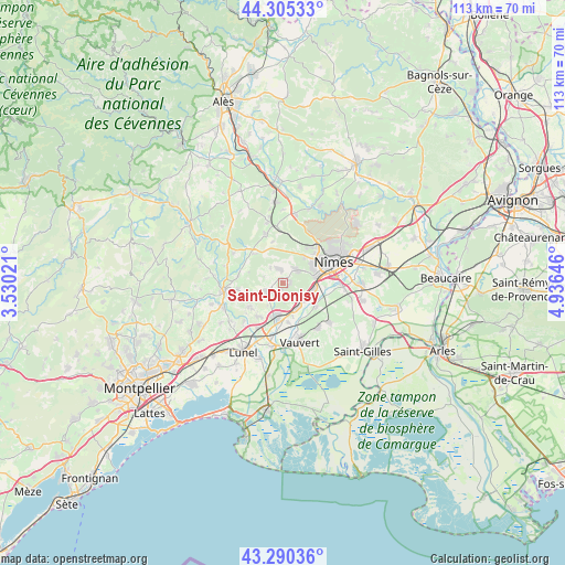 Saint-Dionisy on map