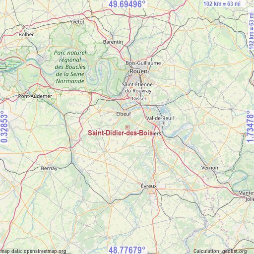 Saint-Didier-des-Bois on map