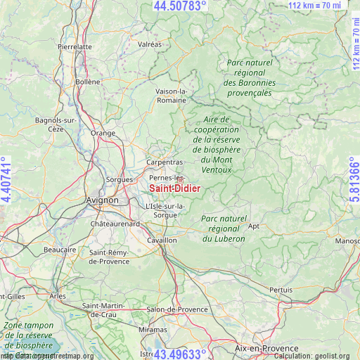 Saint-Didier on map