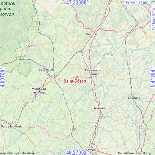 Saint-Désert on map
