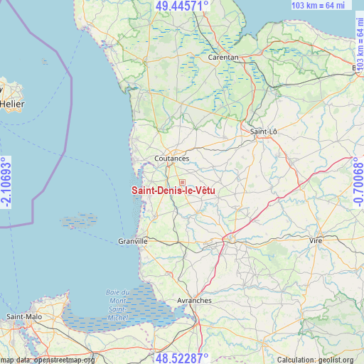 Saint-Denis-le-Vêtu on map