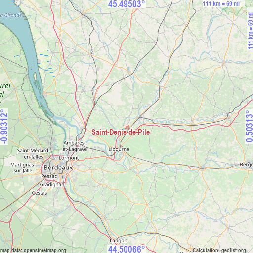 Saint-Denis-de-Pile on map