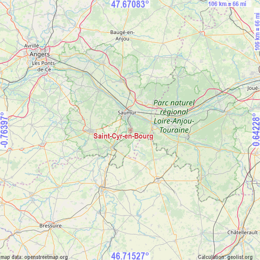 Saint-Cyr-en-Bourg on map