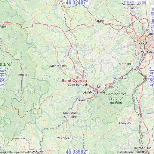 Saint-Cyprien on map