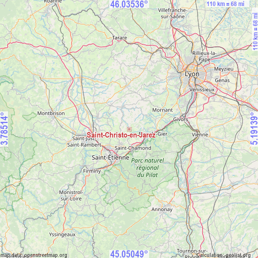 Saint-Christo-en-Jarez on map