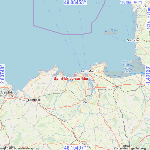 Saint-Briac-sur-Mer on map