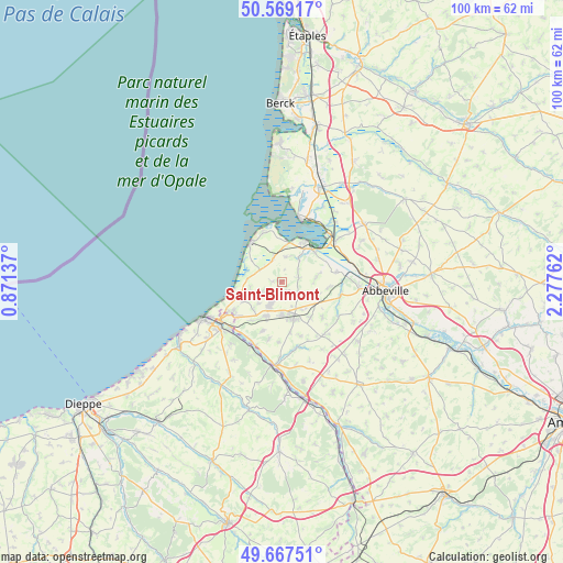 Saint-Blimont on map