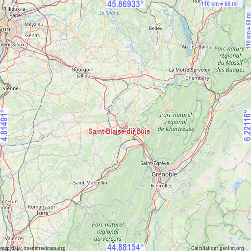 Saint-Blaise-du-Buis on map