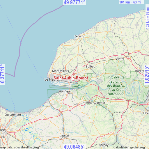 Saint-Aubin-Routot on map