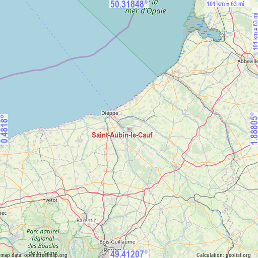 Saint-Aubin-le-Cauf on map
