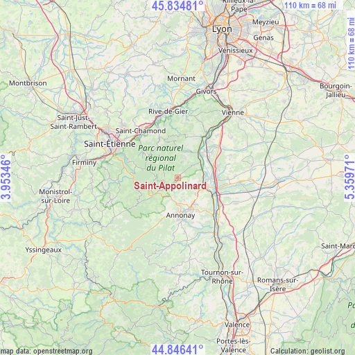 Saint-Appolinard on map