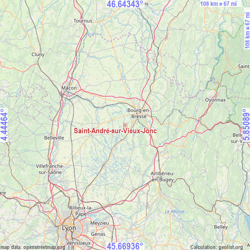 Saint-André-sur-Vieux-Jonc on map