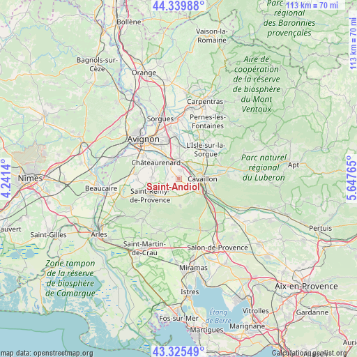 Saint-Andiol on map