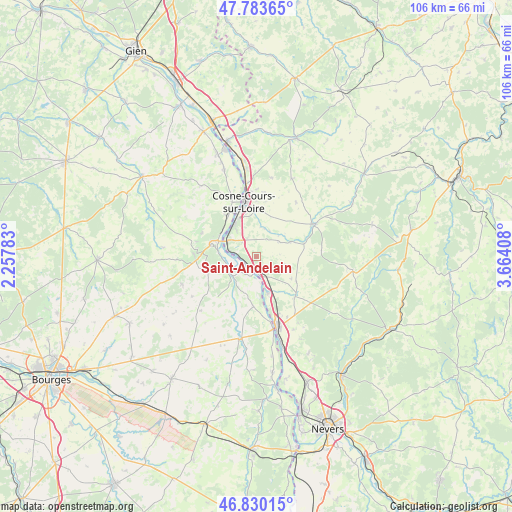 Saint-Andelain on map