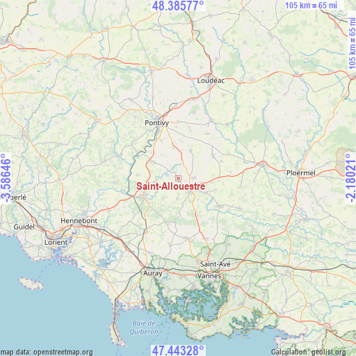 Saint-Allouestre on map