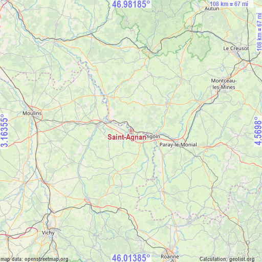 Saint-Agnan on map