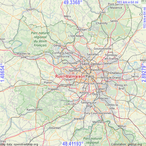 Rueil-Malmaison on map