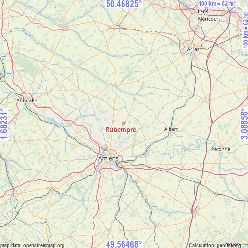 Rubempré on map