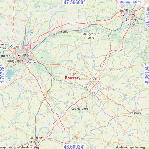 Roussay on map