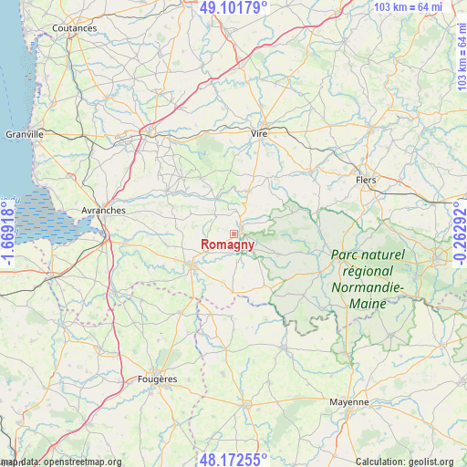 Romagny on map